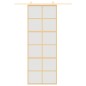 vidaXL Schiebetür Golden 76x205 cm Matt ESG-Glas und Aluminium vidaXL Schiebetür Golden 76x205 cm Matt ESG-Glas und Aluminium