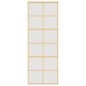 vidaXL Schiebetür Golden 76x205 cm Matt ESG-Glas und Aluminium vidaXL Schiebetür Golden 76x205 cm Matt ESG-Glas und Aluminium