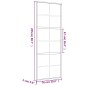 vidaXL Schiebetür Golden 76x205 cm Matt ESG-Glas und Aluminium vidaXL Schiebetür Golden 76x205 cm Matt ESG-Glas und Aluminium