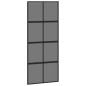 vidaXL Schiebetür Schwarz 90x205 cm Hartglas und Aluminium vidaXL Schiebetür Schwarz 90x205 cm Hartglas und Aluminium