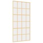 vidaXL Schiebetür Golden 102,5x205 cm ESG-Klarglas und Aluminium vidaXL Schiebetür Golden 102,5x205 cm ESG-Klarglas und Aluminium