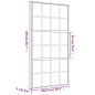 vidaXL Schiebetür Golden 102,5x205 cm ESG-Klarglas und Aluminium vidaXL Schiebetür Golden 102,5x205 cm ESG-Klarglas und Aluminium