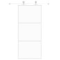 vidaXL Schiebetür Weiß 90x205 cm Hartglas und Aluminium vidaXL Schiebetür Weiß 90x205 cm Hartglas und Aluminium