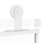 vidaXL Schiebetür Weiß 90x205 cm Hartglas und Aluminium vidaXL Schiebetür Weiß 90x205 cm Hartglas und Aluminium