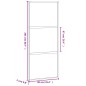 vidaXL Schiebetür Weiß 90x205 cm Hartglas und Aluminium vidaXL Schiebetür Weiß 90x205 cm Hartglas und Aluminium