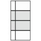 vidaXL Schiebetür Schwarz 102,5x205 cm Hartglas und Aluminium vidaXL Schiebetür Schwarz 102,5x205 cm Hartglas und Aluminium