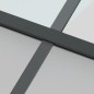 vidaXL Schiebetür Schwarz 102,5x205 cm Hartglas und Aluminium vidaXL Schiebetür Schwarz 102,5x205 cm Hartglas und Aluminium