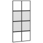 vidaXL Schiebetür Schwarz 102,5x205 cm Hartglas und Aluminium vidaXL Schiebetür Schwarz 102,5x205 cm Hartglas und Aluminium