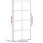 vidaXL Schiebetür Schwarz 102,5x205 cm Hartglas und Aluminium vidaXL Schiebetür Schwarz 102,5x205 cm Hartglas und Aluminium
