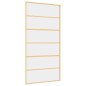 vidaXL Schiebetür Golden 102,5x205 cm ESG-Klarglas und Aluminium vidaXL Schiebetür Golden 102,5x205 cm ESG-Klarglas und Aluminium