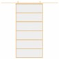vidaXL Schiebetür Golden 102,5x205 cm ESG-Klarglas und Aluminium vidaXL Schiebetür Golden 102,5x205 cm ESG-Klarglas und Aluminium