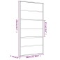 vidaXL Schiebetür Golden 102,5x205 cm ESG-Klarglas und Aluminium vidaXL Schiebetür Golden 102,5x205 cm ESG-Klarglas und Aluminium