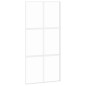 vidaXL Schiebetür Weiß 102,5x205 cm Hartglas und Aluminium vidaXL Schiebetür Weiß 102,5x205 cm Hartglas und Aluminium