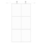 vidaXL Schiebetür Weiß 102,5x205 cm Hartglas und Aluminium vidaXL Schiebetür Weiß 102,5x205 cm Hartglas und Aluminium