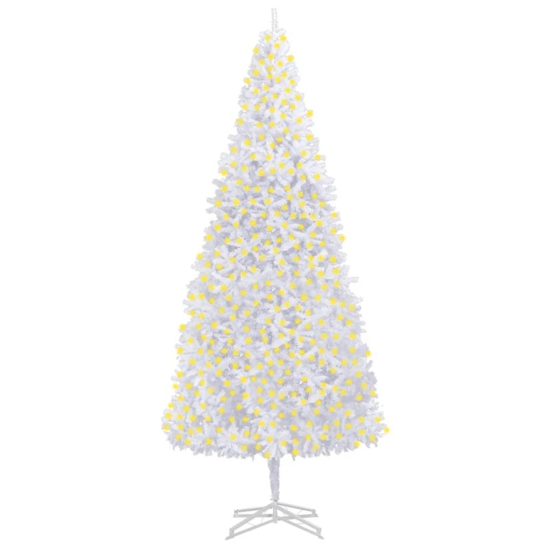 vidaXL Künstlicher Weihnachtsbaum mit Beleuchtung 500 cm Weiß vidaXL Künstlicher Weihnachtsbaum mit Beleuchtung 500 cm Weiß