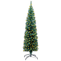 vidaXL Künstlicher Weihnachtsbaum mit Beleuchtung & Ständer Grün 120cm
