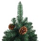 vidaXL Weihnachtsbaum Schlank mit Beleuchtung & Zapfen Echtholz 210 cm vidaXL Weihnachtsbaum Schlank mit Beleuchtung & Zapfen Echtholz 210 cm