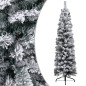 vidaXL Weihnachtsbaum Schlank mit Beleuchtung & Schnee Grün 120 cm PVC vidaXL Weihnachtsbaum Schlank mit Beleuchtung & Schnee Grün 120 cm PVC