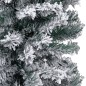 vidaXL Weihnachtsbaum Schlank mit Beleuchtung & Schnee Grün 120 cm PVC vidaXL Weihnachtsbaum Schlank mit Beleuchtung & Schnee Grün 120 cm PVC