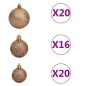 vidaXL Künstlicher Weihnachtsbaum Beleuchtung & Kugeln LEDs 400cm Grün vidaXL Künstlicher Weihnachtsbaum Beleuchtung & Kugeln LEDs 400cm Grün