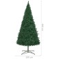 vidaXL Künstlicher Weihnachtsbaum Beleuchtung & Kugeln LEDs 400cm Grün vidaXL Künstlicher Weihnachtsbaum Beleuchtung & Kugeln LEDs 400cm Grün