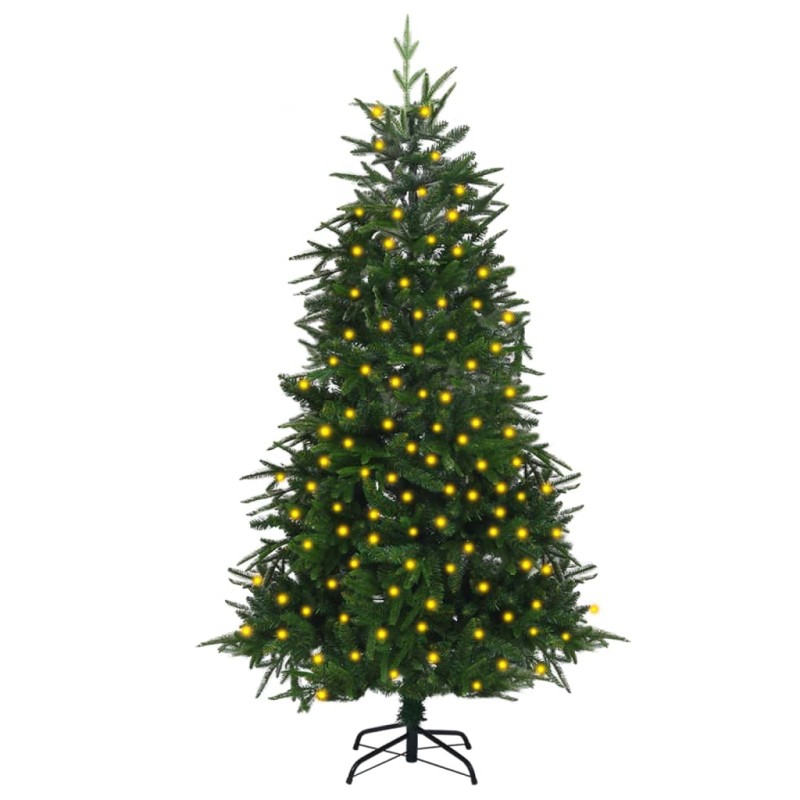 vidaXL Künstlicher Weihnachtsbaum mit Beleuchtung 180 cm Grün PVC & PE vidaXL Künstlicher Weihnachtsbaum mit Beleuchtung 180 cm Grün PVC & PE