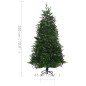 vidaXL Künstlicher Weihnachtsbaum mit Beleuchtung 180 cm Grün PVC & PE vidaXL Künstlicher Weihnachtsbaum mit Beleuchtung 180 cm Grün PVC & PE