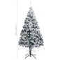vidaXL Künstlicher Weihnachtsbaum mit Beleuchtung & Schnee Grün 210 cm vidaXL Künstlicher Weihnachtsbaum mit Beleuchtung & Schnee Grün 210 cm