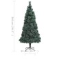 vidaXL Künstlicher Weihnachtsbaum mit Beleuchtung & Ständer Grün 240cm vidaXL Künstlicher Weihnachtsbaum mit Beleuchtung & Ständer Grün 240cm
