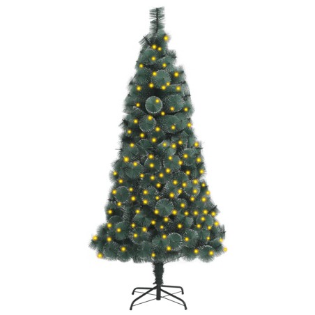 vidaXL Künstlicher Weihnachtsbaum mit Beleuchtung & Ständer Grün 180cm