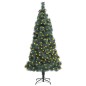 vidaXL Künstlicher Weihnachtsbaum mit Beleuchtung & Ständer Grün 180cm vidaXL Künstlicher Weihnachtsbaum mit Beleuchtung & Ständer Grün 180cm
