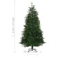 vidaXL Künstlicher Weihnachtsbaum mit Beleuchtung 240 cm Grün PVC & PE vidaXL Künstlicher Weihnachtsbaum mit Beleuchtung 240 cm Grün PVC & PE