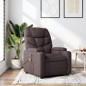 vidaXL Massagesessel Dunkelbraun Stoff vidaXL Massagesessel Dunkelbraun Stoff