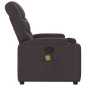 vidaXL Massagesessel Dunkelbraun Stoff vidaXL Massagesessel Dunkelbraun Stoff