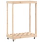 vidaXL Kaminholzregal mit Rollen 76,5x40x108 cm Massivholz Kiefer vidaXL Kaminholzregal mit Rollen 76,5x40x108 cm Massivholz Kiefer