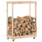 vidaXL Kaminholzregal mit Rollen 76,5x40x108 cm Massivholz Kiefer vidaXL Kaminholzregal mit Rollen 76,5x40x108 cm Massivholz Kiefer