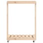 vidaXL Kaminholzregal mit Rollen 76,5x40x108 cm Massivholz Kiefer vidaXL Kaminholzregal mit Rollen 76,5x40x108 cm Massivholz Kiefer