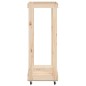 vidaXL Kaminholzregal mit Rollen 76,5x40x108 cm Massivholz Kiefer vidaXL Kaminholzregal mit Rollen 76,5x40x108 cm Massivholz Kiefer