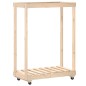 vidaXL Kaminholzregal mit Rollen 76,5x40x108 cm Massivholz Kiefer vidaXL Kaminholzregal mit Rollen 76,5x40x108 cm Massivholz Kiefer