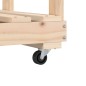 vidaXL Kaminholzregal mit Rollen 76,5x40x108 cm Massivholz Kiefer vidaXL Kaminholzregal mit Rollen 76,5x40x108 cm Massivholz Kiefer