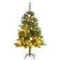 vidaXL Künstlicher Weihnachtsbaum Klappbar 150 LEDs & Kugeln 150 cm vidaXL Künstlicher Weihnachtsbaum Klappbar 150 LEDs & Kugeln 150 cm