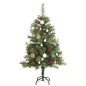 vidaXL Künstlicher Weihnachtsbaum Klappbar 150 LEDs & Kugeln 150 cm vidaXL Künstlicher Weihnachtsbaum Klappbar 150 LEDs & Kugeln 150 cm