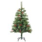 vidaXL Künstlicher Weihnachtsbaum Klappbar 150 LEDs & Kugeln 150 cm vidaXL Künstlicher Weihnachtsbaum Klappbar 150 LEDs & Kugeln 150 cm