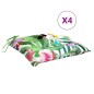 Sitzkissen 4 Stk. Mehrfarbig 40x40x7 cm Stoff Sitzkissen 4 Stk. Mehrfarbig 40x40x7 cm Stoff