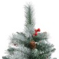 vidaXL Künstlicher Weihnachtsbaum Klappbar mit Zapfen & Beeren 240 cm vidaXL Künstlicher Weihnachtsbaum Klappbar mit Zapfen & Beeren 240 cm
