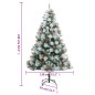 vidaXL Künstlicher Weihnachtsbaum Klappbar mit Zapfen & Beeren 240 cm vidaXL Künstlicher Weihnachtsbaum Klappbar mit Zapfen & Beeren 240 cm
