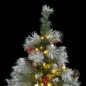 vidaXL Künstlicher Weihnachtsbaum Klappbar 150 LEDs & Kugeln 120 cm vidaXL Künstlicher Weihnachtsbaum Klappbar 150 LEDs & Kugeln 120 cm