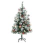 vidaXL Künstlicher Weihnachtsbaum Klappbar 150 LEDs & Kugeln 120 cm vidaXL Künstlicher Weihnachtsbaum Klappbar 150 LEDs & Kugeln 120 cm