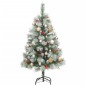 vidaXL Künstlicher Weihnachtsbaum Klappbar 150 LEDs & Kugeln 150 cm vidaXL Künstlicher Weihnachtsbaum Klappbar 150 LEDs & Kugeln 150 cm