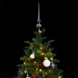 vidaXL Künstlicher Weihnachtsbaum Klappbar 150 LEDs & Kugeln 150 cm vidaXL Künstlicher Weihnachtsbaum Klappbar 150 LEDs & Kugeln 150 cm